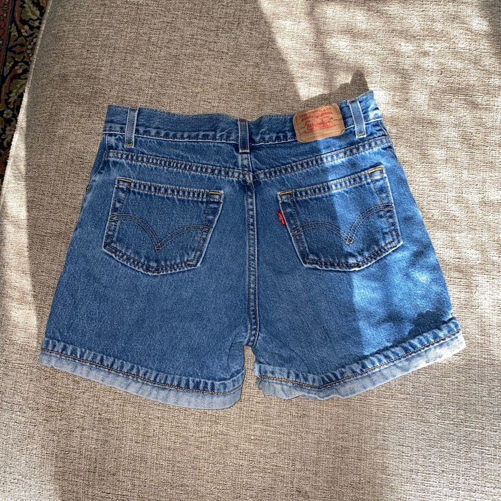 levi’s cuffed jean shorts